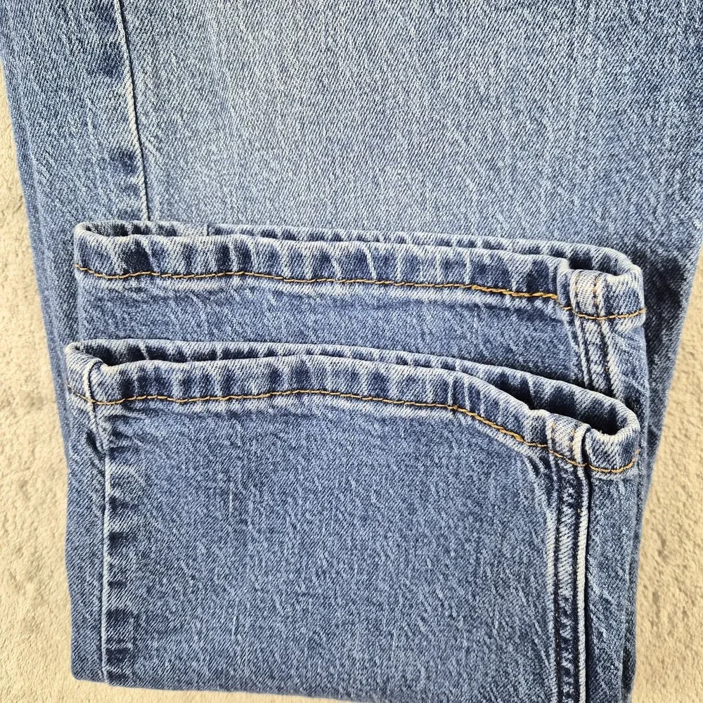 Levis 505 Regular Fit Jeans Mens 36x30 Blue Denim Stretch Straight Leg Pants